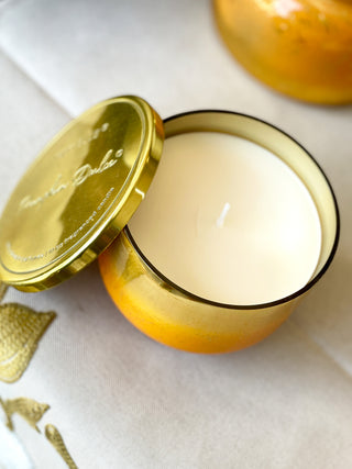 Capri Blue Pumpkin Dulce Candle Glimmer Inverted Jar - 10oz