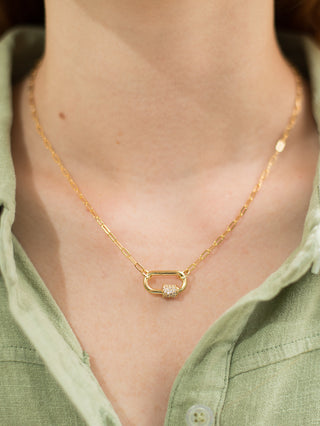 Locked in Love Necklace - Gold