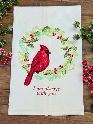 Vivid Cardinal Tea Towel