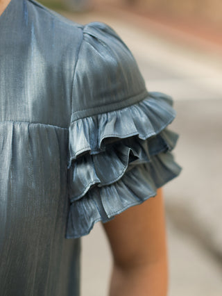 Catalina Dress - Steel Blue