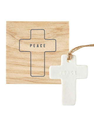 Ceramic Cross Gift Box - Peace