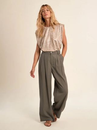 Molly Bracken Champagne Catwalk Top - Beige