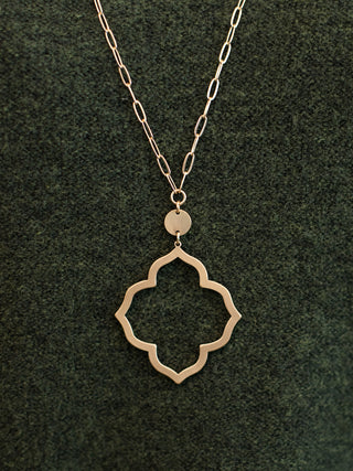 Ciara Quatrefoil Necklace - Gold