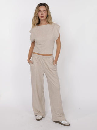 Cindy Knit Pant - Oatmeal