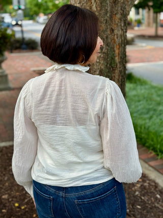 Cobblestone Gianna Blouse - Ecru