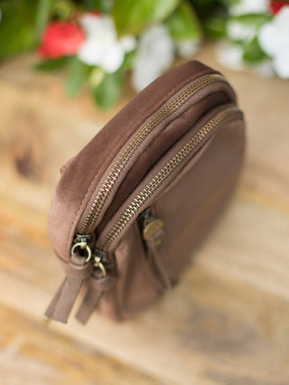 Go to Sling Bag - Cocoa Brown Velvet