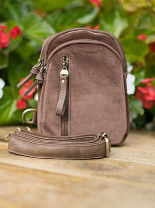 Go to Sling Bag - Cocoa Brown Velvet