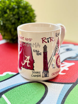 Collegiate Icon Mug - Alabama
