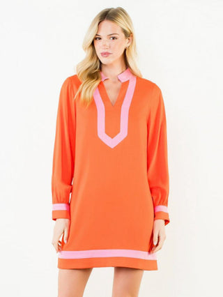 Color Me Crush Dress - Orange/Pink