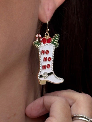 Cowboy Boot Stocking Earring