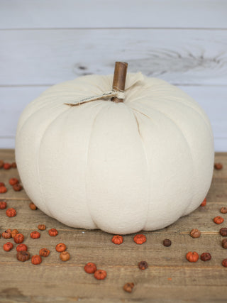Sweet Sayings Plush Pumpkin - Cream