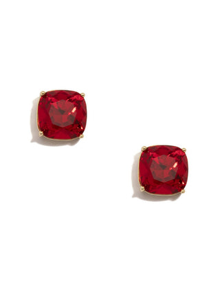 Crystal Stud Earring - Red