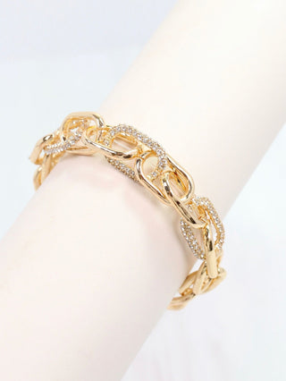 Currie Link Stretch Bracelet - Gold