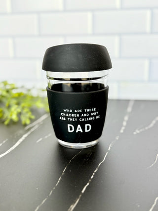 Dad Coffee Glass - Black