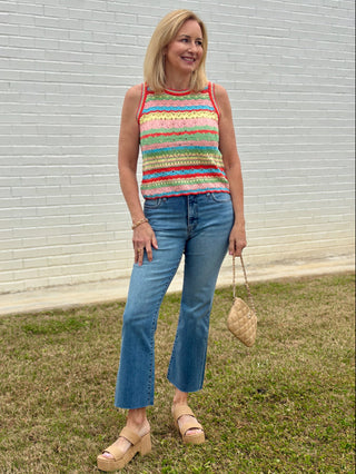 Dear John Amora Stripe Top - Riviera