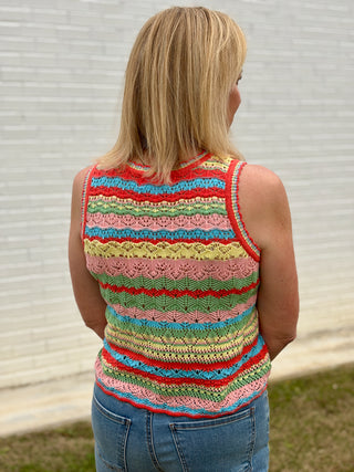 Dear John Amora Stripe Top - Riviera