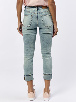 Dear John Blaire Cuffed Denim - Blue Ridge