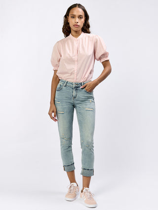 Dear John Blaire Cuffed Denim - Blue Ridge