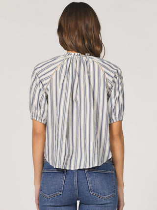 Dear John Costa Top - Blue Stripe