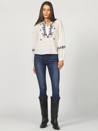 Dear John Ella Top - Whitecap Gray
