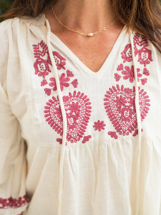Dear John Natalia Embroidered Blouse