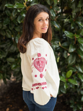 Dear John Natalia Embroidered Blouse