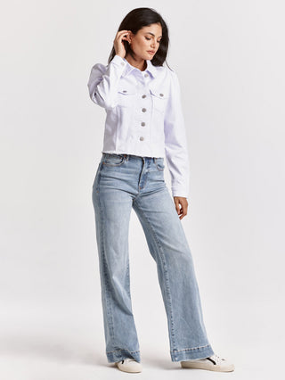 Dear John Roselyn Denim Jacket - White