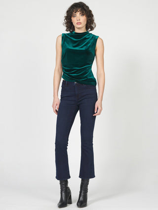 Dear John Shaunee Velvet Top - Rainforest