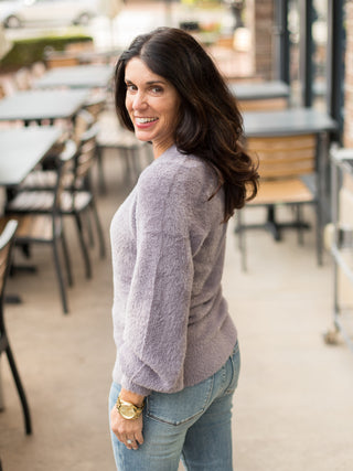 Dear John Valli Chenille Sweater - Fragrant Lilac