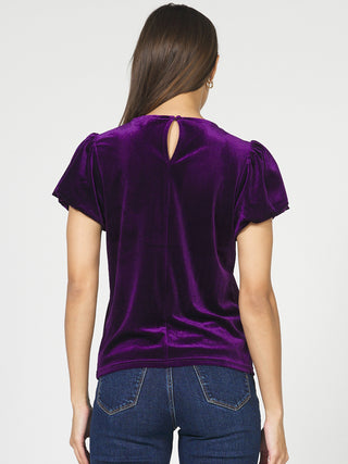 Dear John Vanessia Velvet Top - Fig