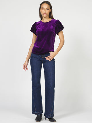 Dear John Vanessia Velvet Top - Fig