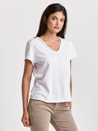 Dear John Vanya Slub Tee - White
