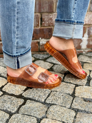 Dolce Vita Julio Vinyl Sandals - Whiskey