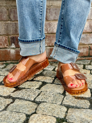Dolce Vita Julio Vinyl Sandals - Whiskey