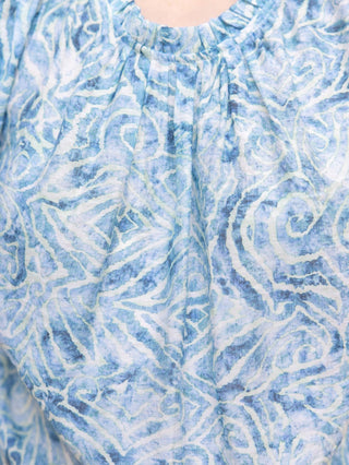 Drawn To You Blouse - Blue