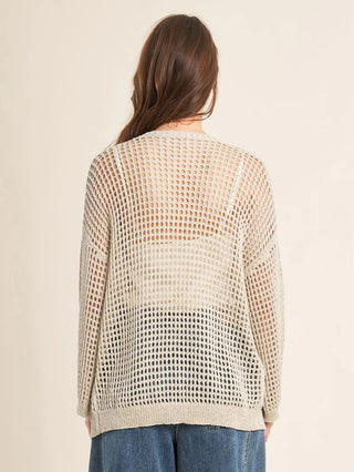 Molly Bracken Driftwood Cardigan - Silver