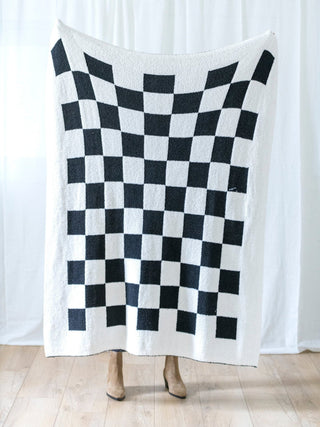Dual Delight Throw - Black and White