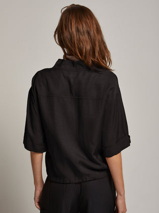 Eden Jacket Top - Black