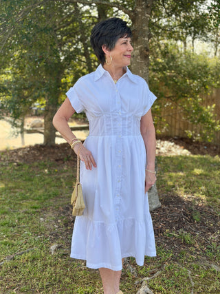 Emily Dress - Optic White All Inspired Boutiques Emily Dress - Optic White All Inspired Boutiques