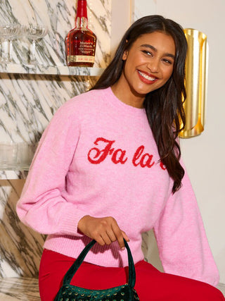 Fa La La Sweater - Bubblegum