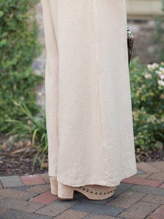 Fae Meadow Jumpsuit - Taupe