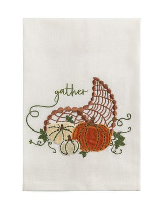 Fall Velvet Towel - White