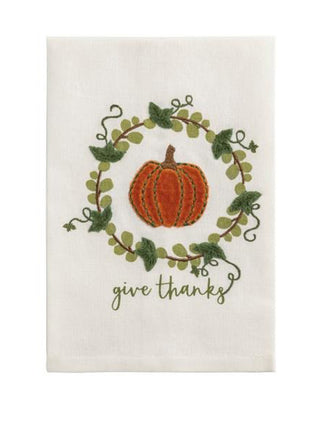 Fall Velvet Towel - White