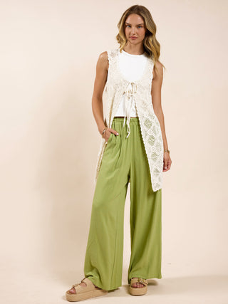 Fell for You Crochet Cardigan - White