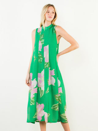 Lucky Meadows Midi Dress - Green