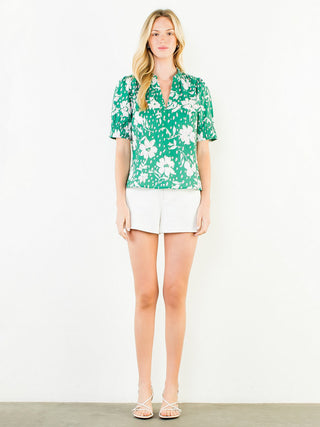 Flora Vines Top - Green