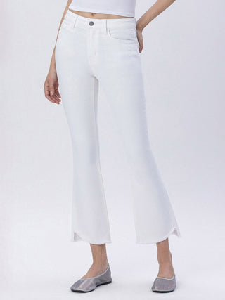 Flying Monkey Crop Flare - Optic White