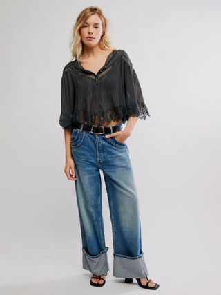 Free People Bali Midnight Rain Top - Unexplored