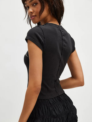 Free People Birds in Flight Tee - Black