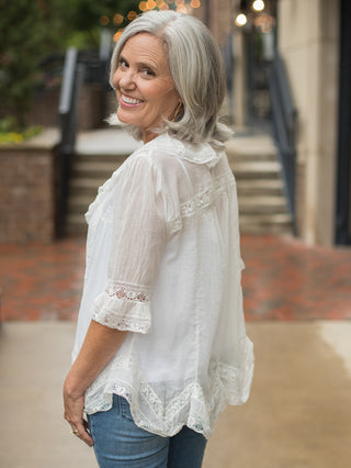 Free People Isn't She Lovely Tunic - Ivory